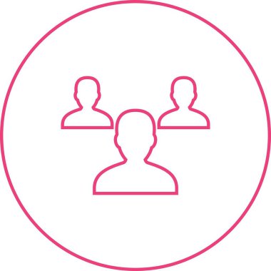 Güzel Teamwork vektör satırı simgesi