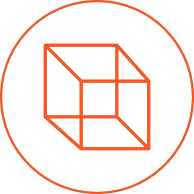 Güzel Küp vektör satırı simgesi