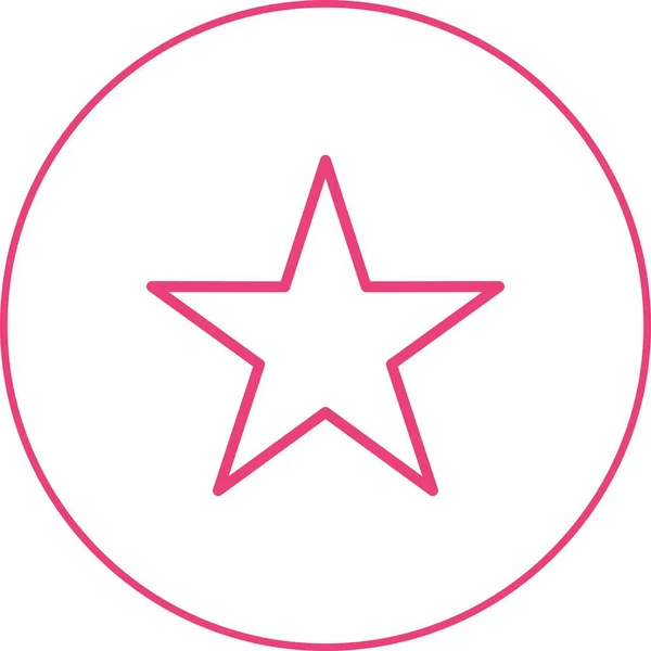 Güzel Star vektör satırı simgesi — Stok Vektör