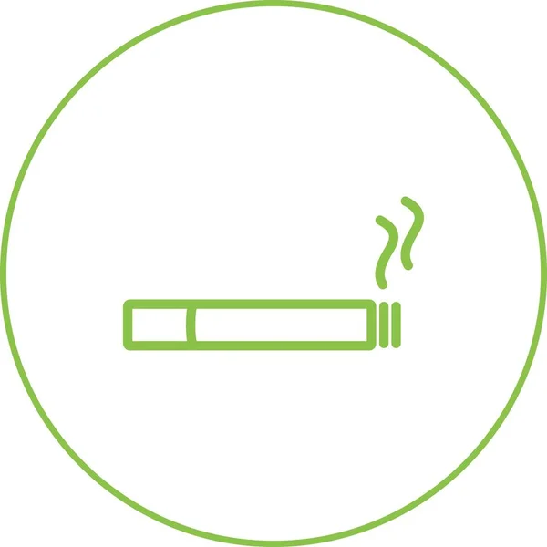 Belle icône de ligne vectorielle de cigarette — Image vectorielle