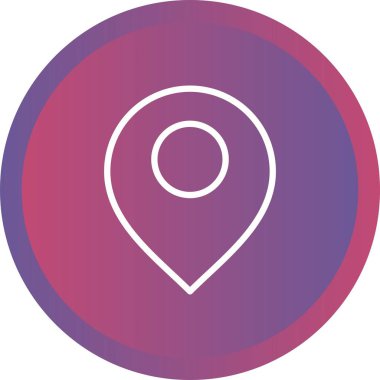 Güzel Konum vektör satırı simgesi