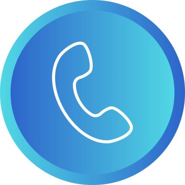 Güzel Telefon vektör hattı simgesi