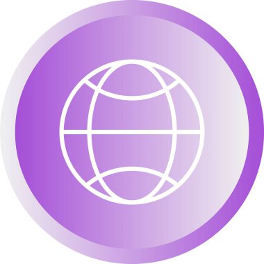 Güzel Dünya vektör satırı simgesi