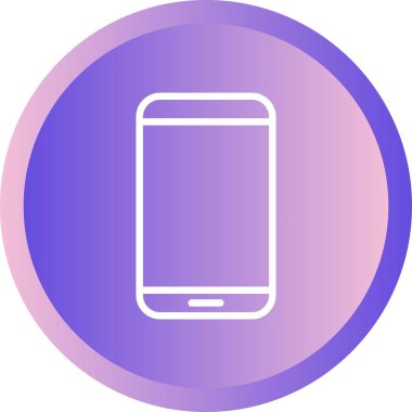 Güzel Smartphone vektör satırı simgesi