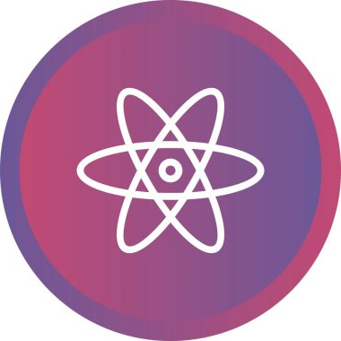 Güzel Molekül vektör satırı simgesi