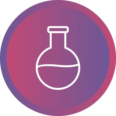 Güzel şişe vektör çizgisi simgesi