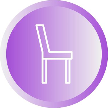 Güzel Sandalye vektör satırı simgesi