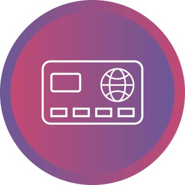 Güzel Kart vektör satırı simgesi