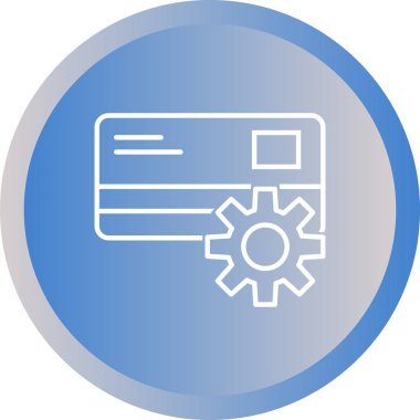 Güzel Ödeme ayarları vektör satırı simgesi