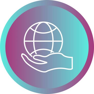 Beautiful Global el vektör satırı simgesi