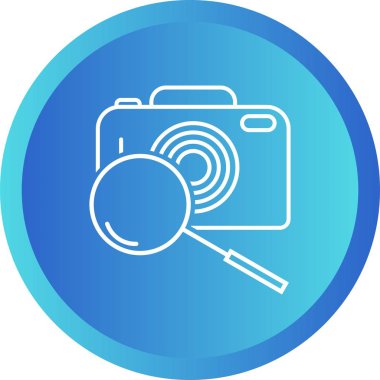 Güzel Arama görüntüsü vektör satırı simgesi