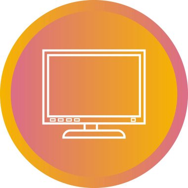 Güzel Ekran vektör satırı simgesi