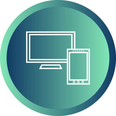 Güzel Ekranlar vektör çizgisi simgesi