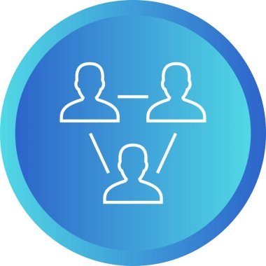 Güzel İş bağlı kuruluş vektör satırı simgesi