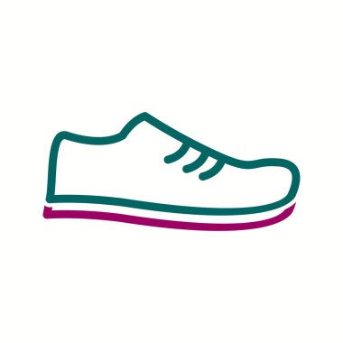 Güzel Ayakkabı vektör satırı simgesi