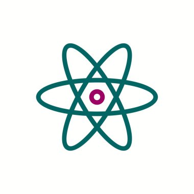 Güzel Molekül vektör satırı simgesi