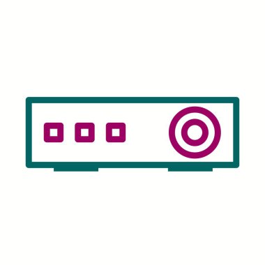 Güzel Projektör vektör satırı simgesi