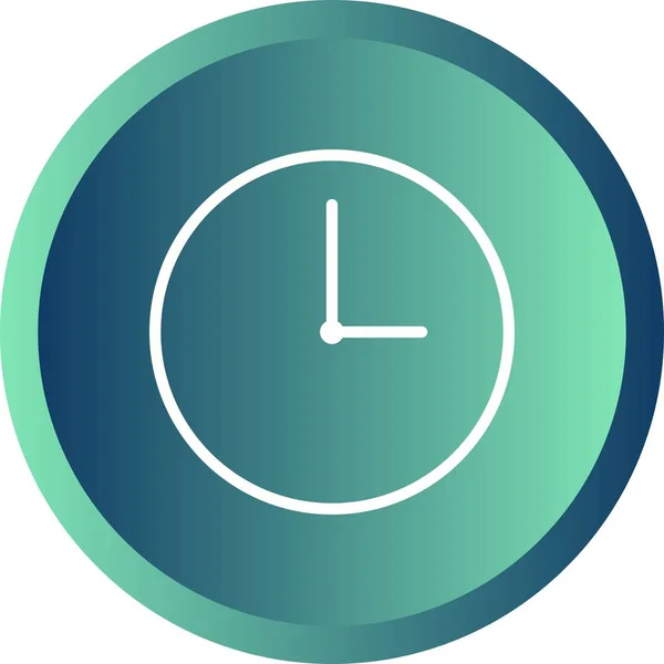 Belle icône de ligne vectorielle Horloge — Image vectorielle