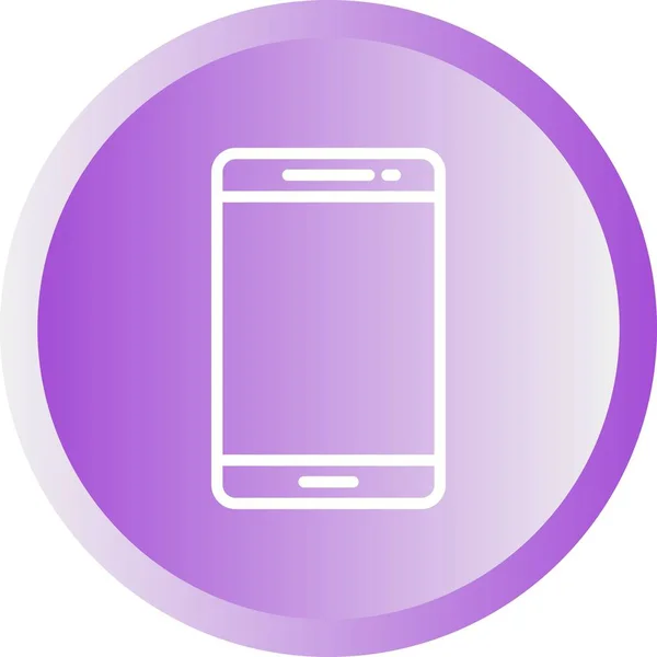 Belo ícone de linha vetorial Smartphone — Vetor de Stock