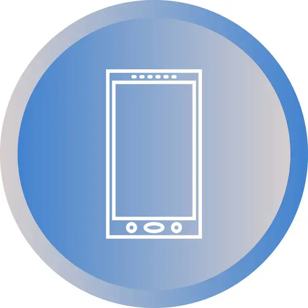 Mooi smartphone vector lijn icoon — Stockvector