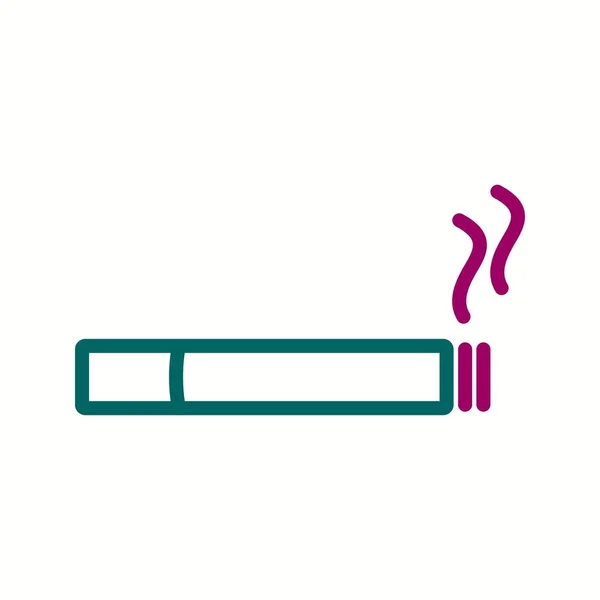 Beautiful Cigarette vector line icon — Stock Vector