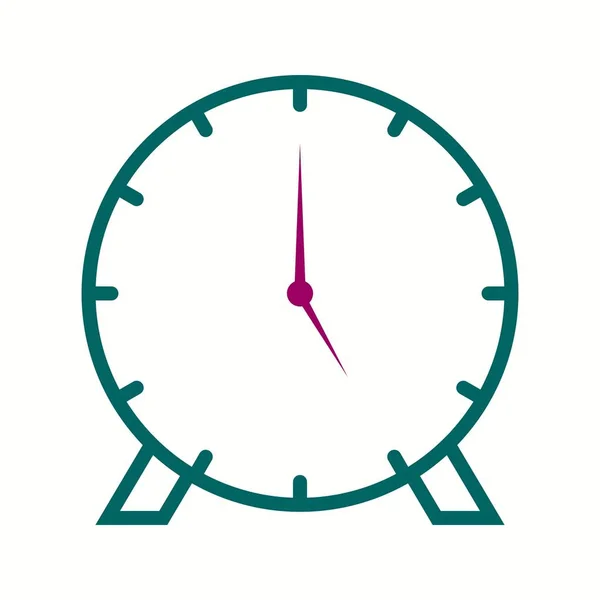 美しい時計ベクトルラインアイコン — ストックベクタ