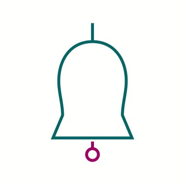 Güzel Bell vektör satırı simgesi