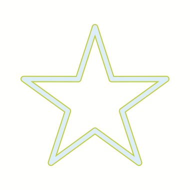 Güzel Star vektör satırı simgesi