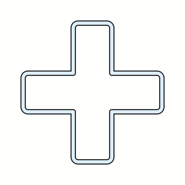 Beautiful Plus vektör satırı simgesi