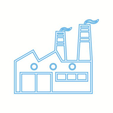 Güzel Fabrika vektör satırı simgesi