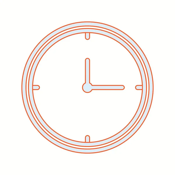 Güzel Saat vektör satırı simgesi — Stok Vektör