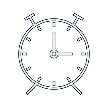 Güzel Çalar saat vektör satırı simgesi
