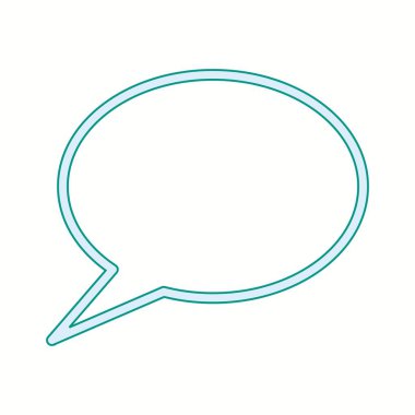 Güzel İleti vektör satırı simgesi