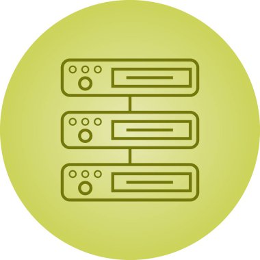 Güzel Veritabanı vektör satırı simgesi