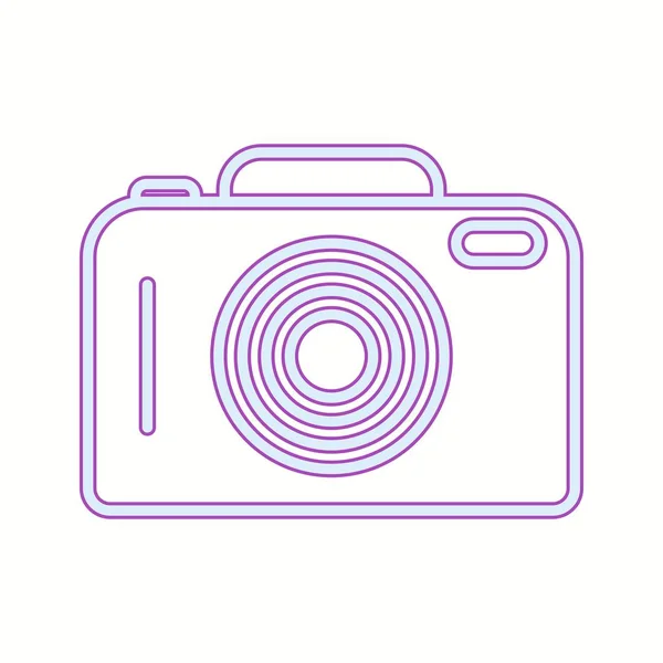 Belle icône de ligne vectorielle caméra — Image vectorielle
