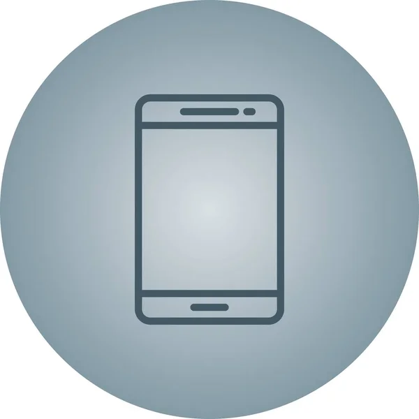 Piękne smartphone wektor linii ikona — Wektor stockowy