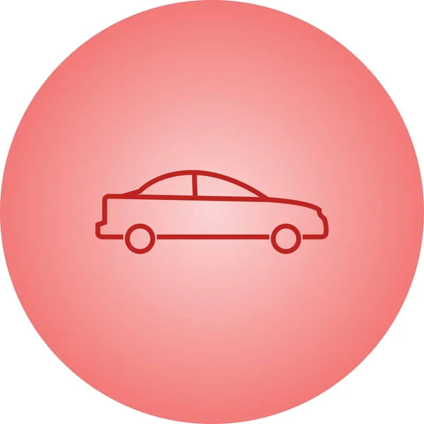美しい車のベクトルラインアイコン — ストックベクタ