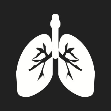 Güzel Akciğerler Vektör Kabartma simgesi
