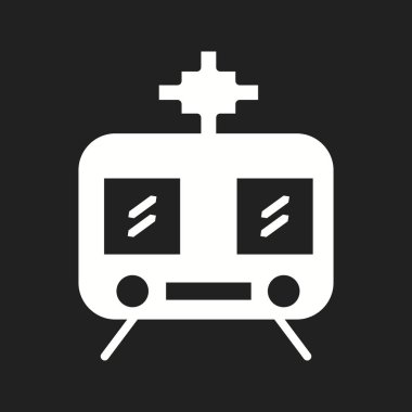 Güzel Tren Vektörü Kabartma Simgesi