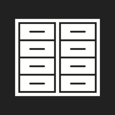 Güzel Dolap Vektörü Kabartma Simgesi