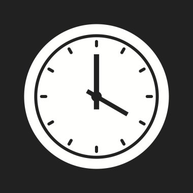 Güzel Saat Vektörü Kabartma Simgesi