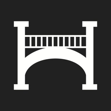 Güzel Köprü Vektörü Kabartma Simgesi