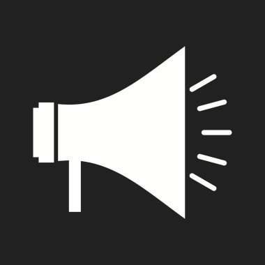 Güzel Megafon Vektör Glyph simgesi