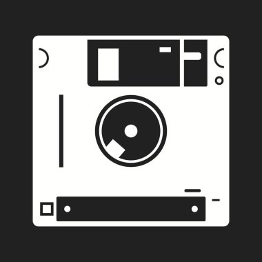Güzel Diskette Vektör Kabartma simgesi
