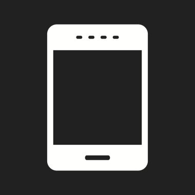 Güzel Akıllı Telefon Vektör Glyph simgesi