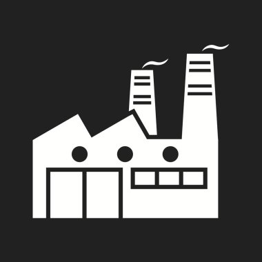 Güzel Fabrika Vektörü Kabartma Simgesi