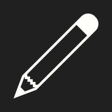 Güzel Kalem Vektörü Glyph simgesi