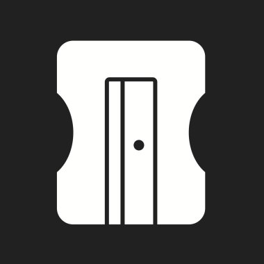 Güzel Keskinleştirici Vektör Glyph simgesi