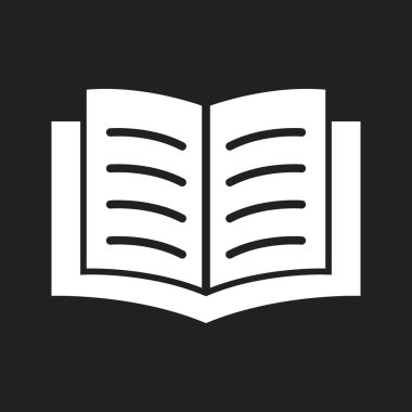 Güzel Kitap Vektörü Glyph simgesi