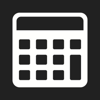 Güzel Hesaplayıcı Vektör Kabartma Simgesi